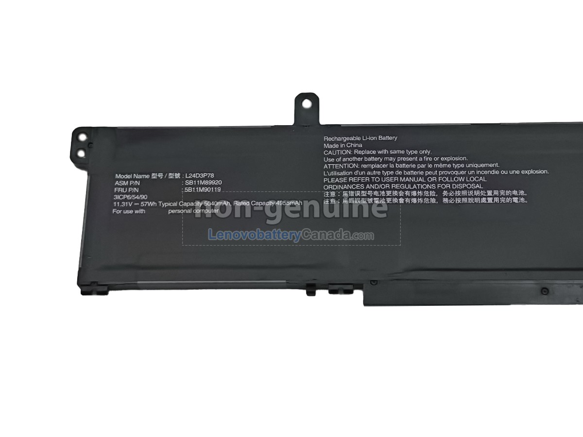 Replacement battery for Lenovo SB11M89920