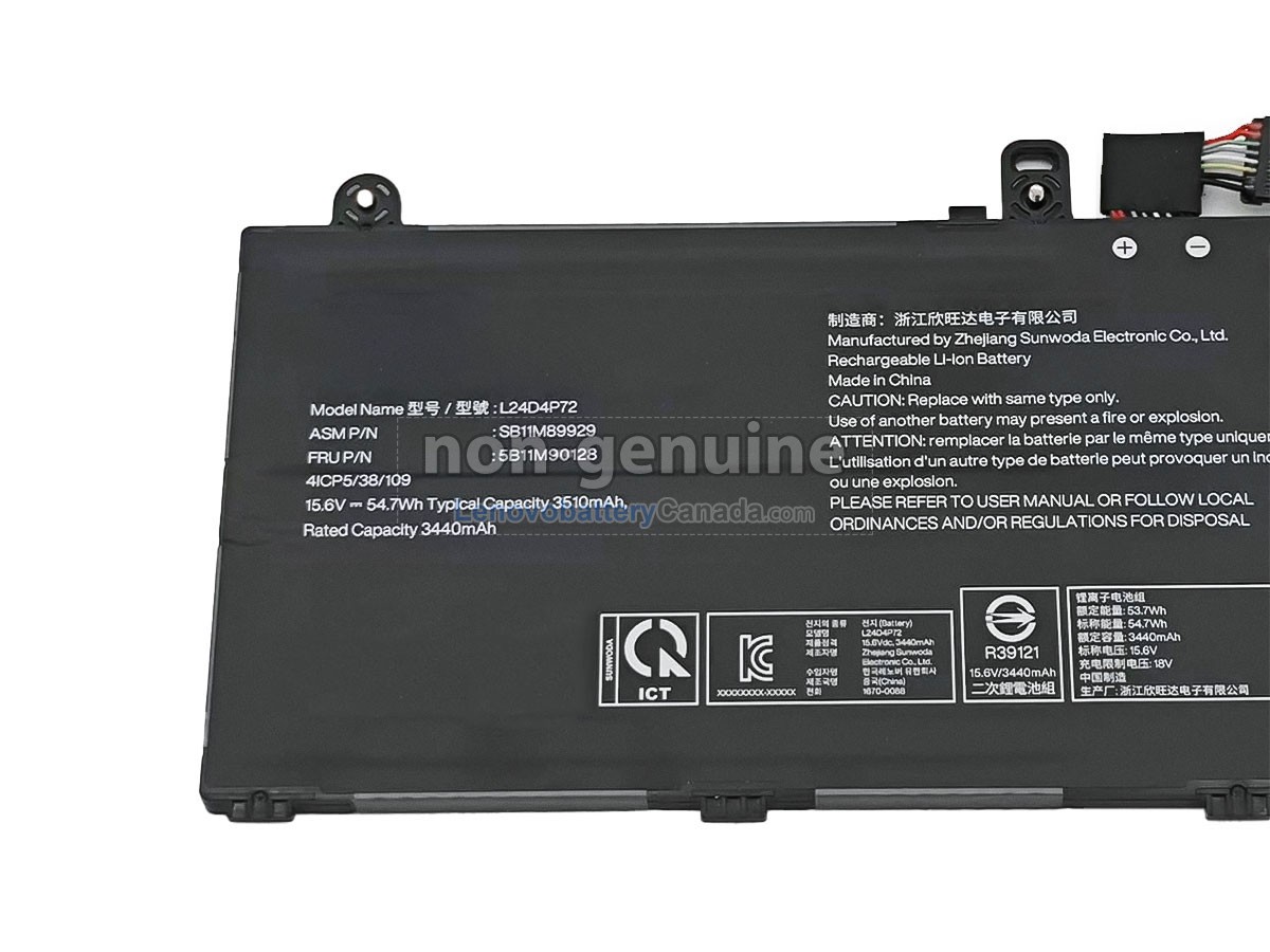Replacement battery for Lenovo L24N4P71