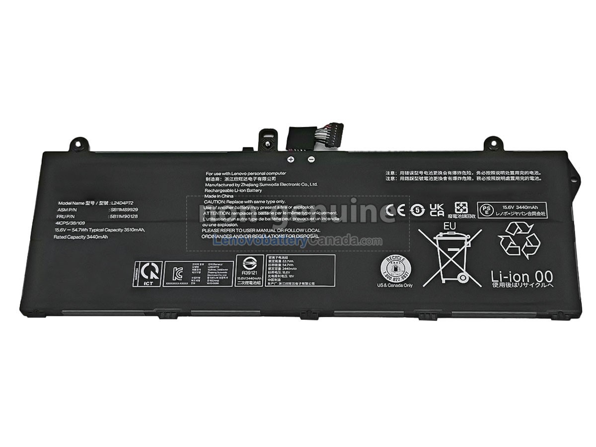 Replacement battery for Lenovo L24N4P71