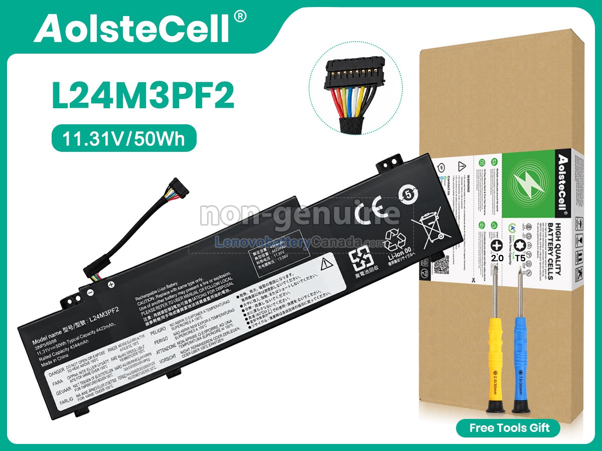 Replacement battery for Lenovo L24M3PF2