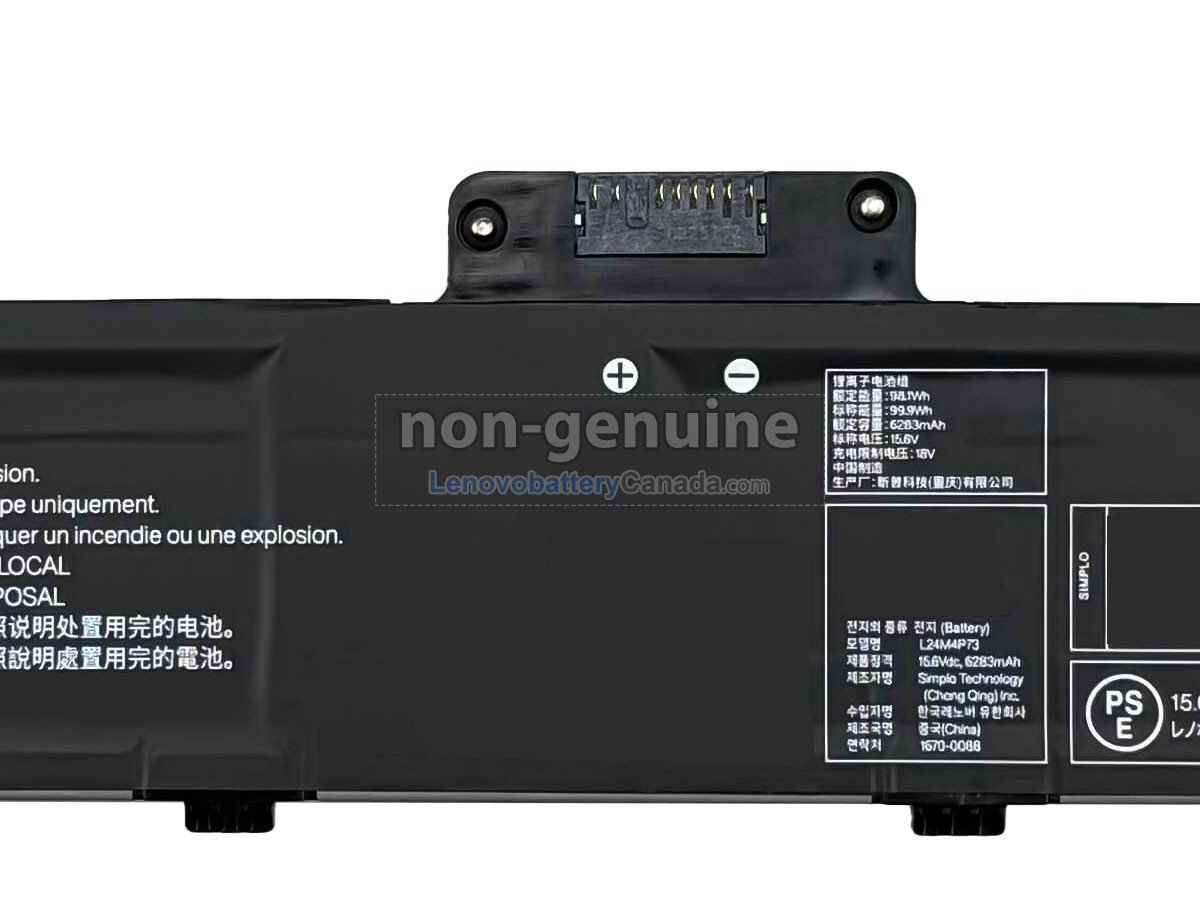 Replacement battery for Lenovo L24B4P73
