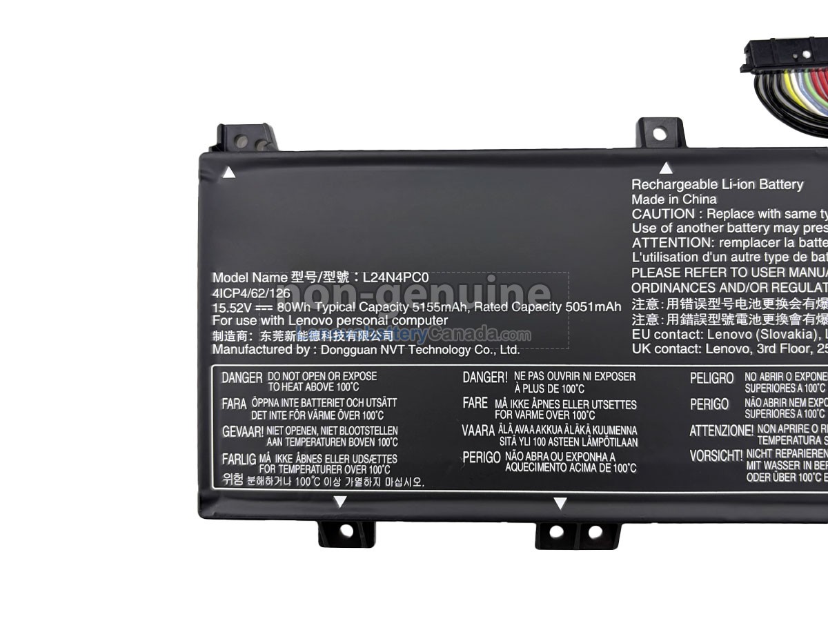 Replacement battery for Lenovo LEGION 5 15IAX10-83F00012CF