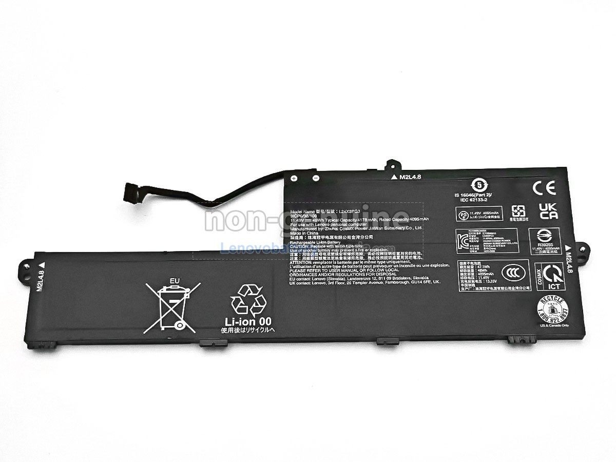 Replacement battery for Lenovo L24X3PG3