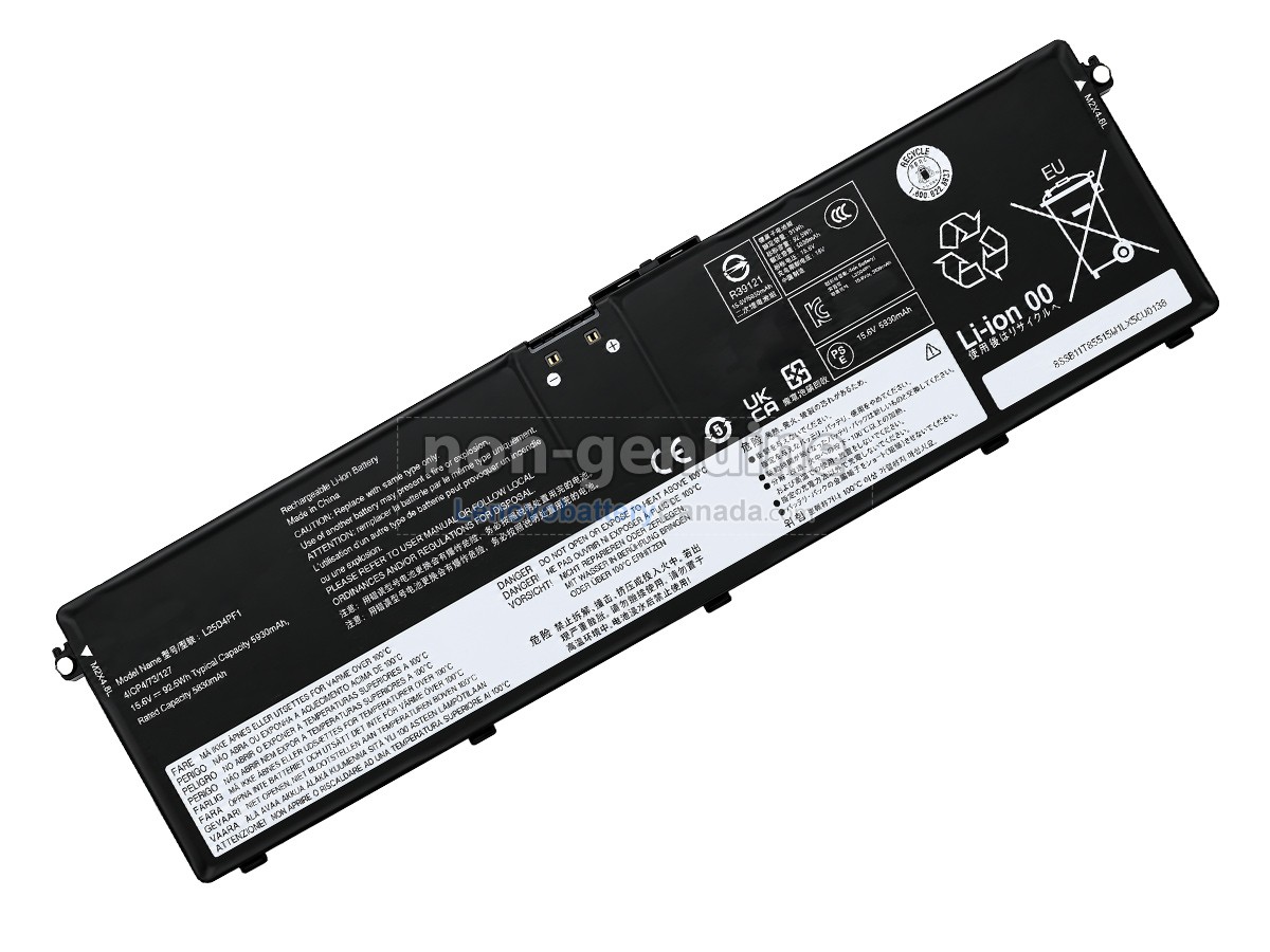 Replacement battery for Lenovo 5B11T85513