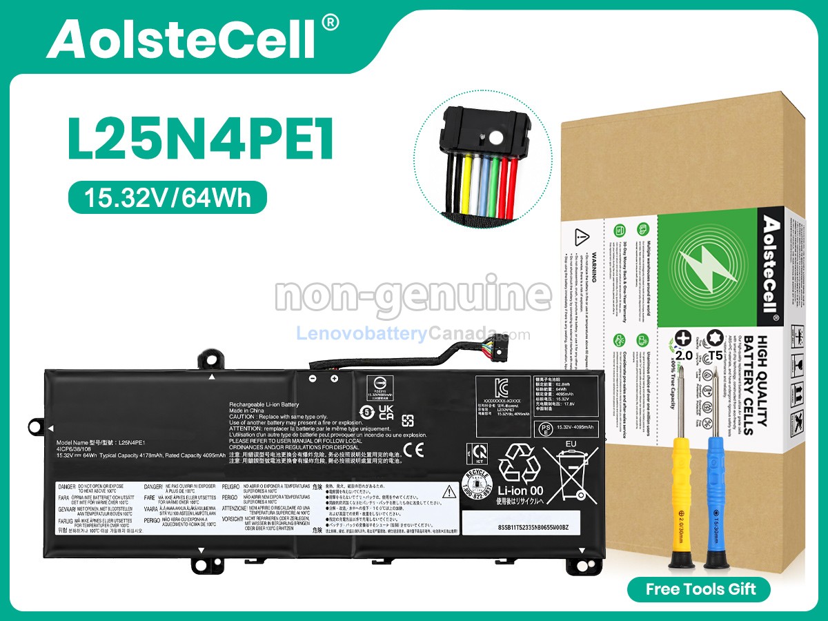 Replacement battery for Lenovo THINKBOOK 14 G9 IRL-21UY