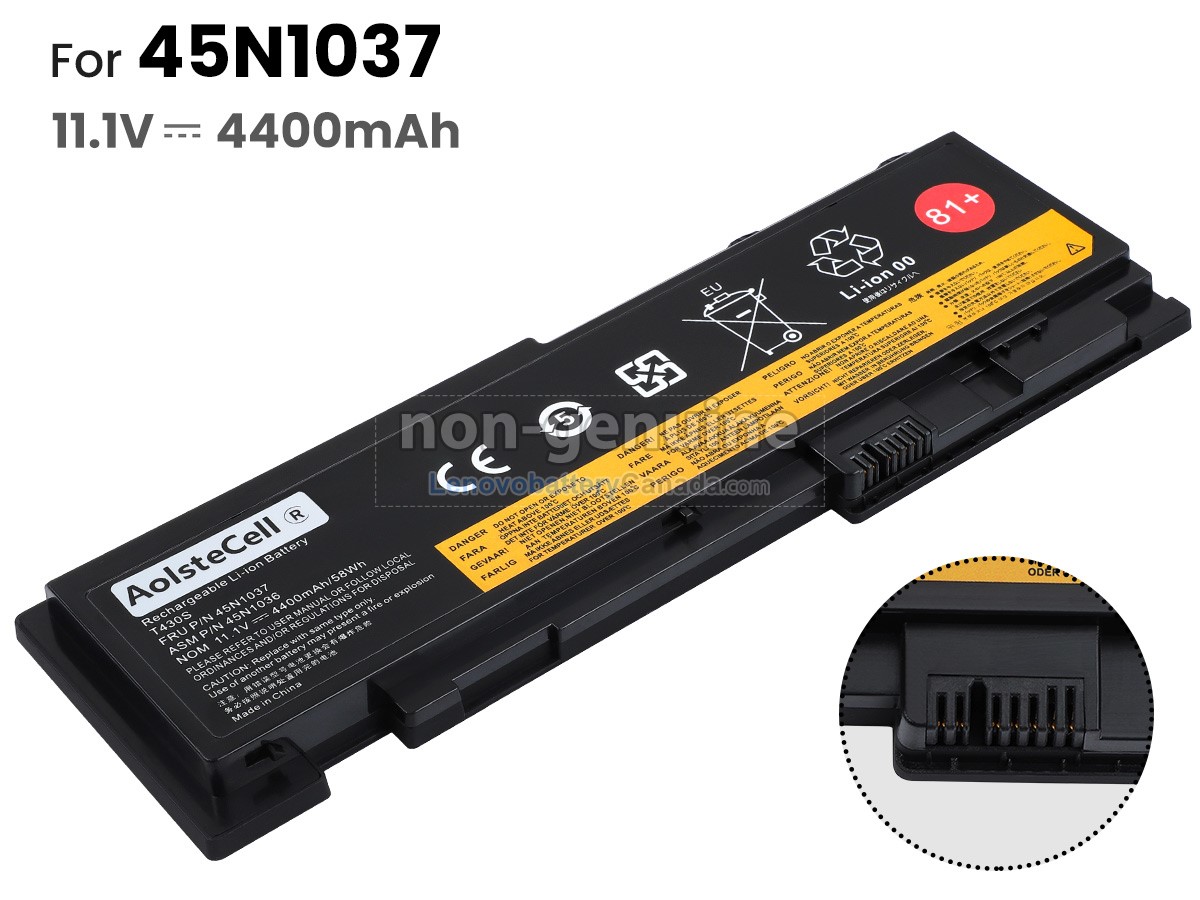 Replacement battery for Lenovo ThinkPad T430SI 2356