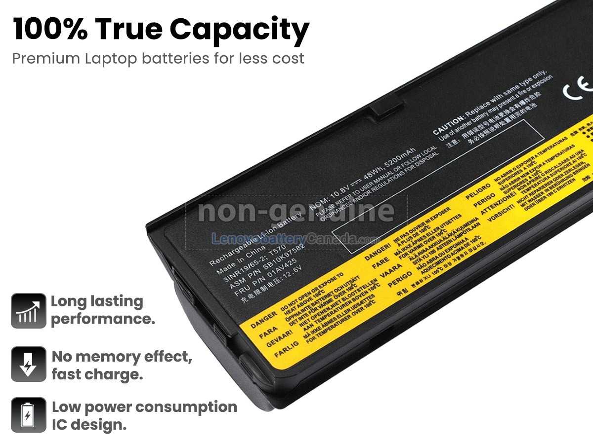 Replacement battery for Lenovo ThinkPad P51S 20JY000AUS