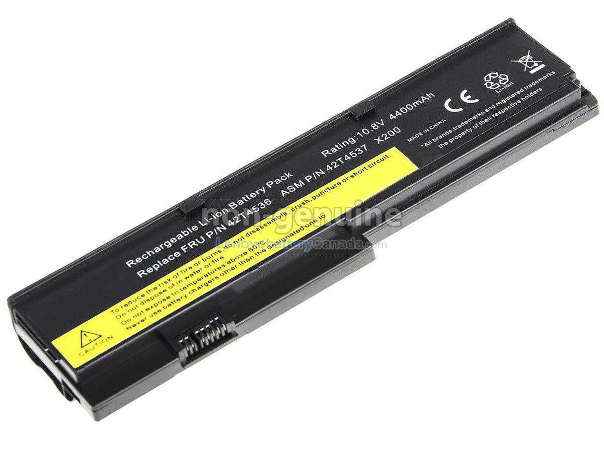 Replacement battery for Lenovo ThinkPad X200SI