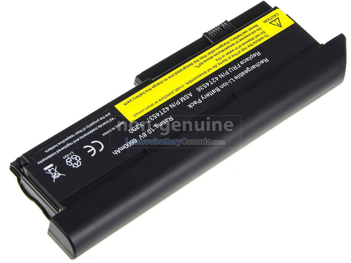 Replacement battery for Lenovo ThinkPad X200SI