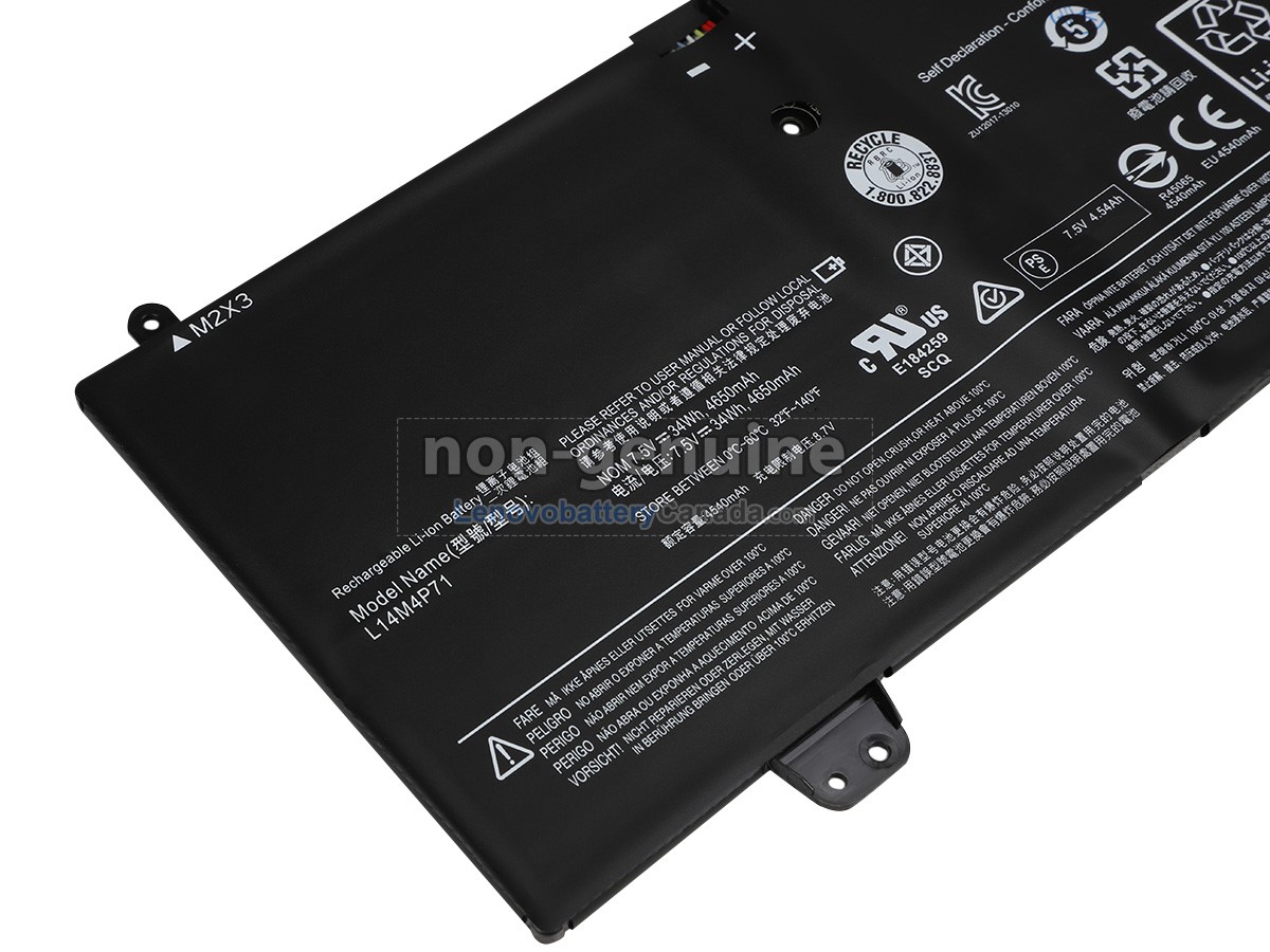 Replacement battery for Lenovo L14L4P71