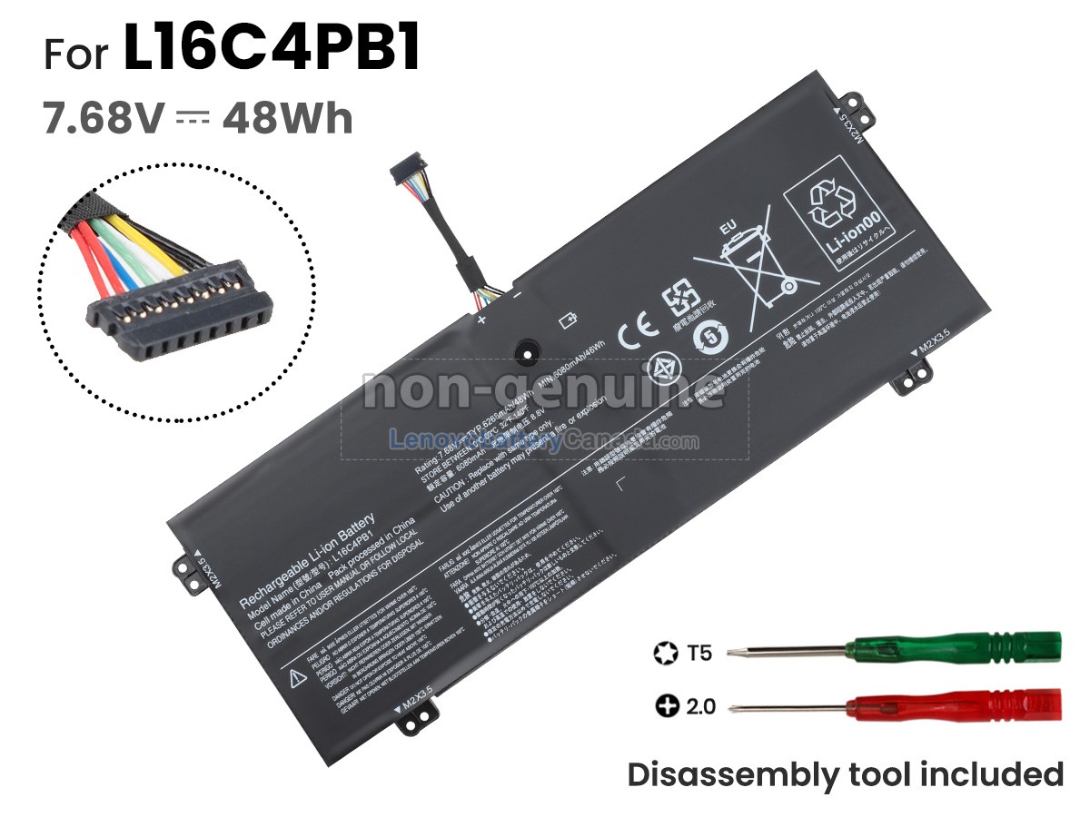 Replacement battery for Lenovo YOGA 720-13IKBR-81C3008QGE