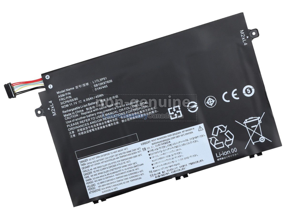 Replacement battery for Lenovo ThinkPad E595-20NF
