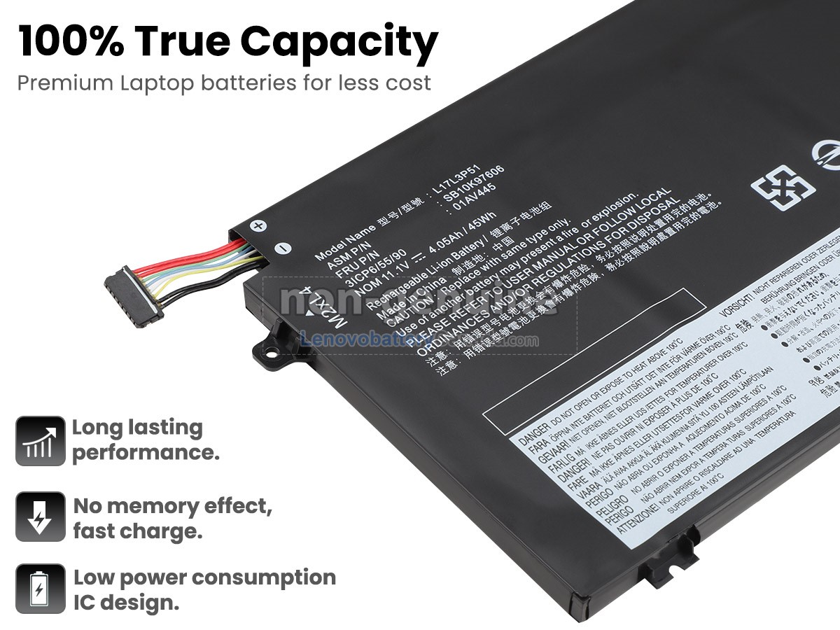 Replacement battery for Lenovo ThinkPad E595-20NF