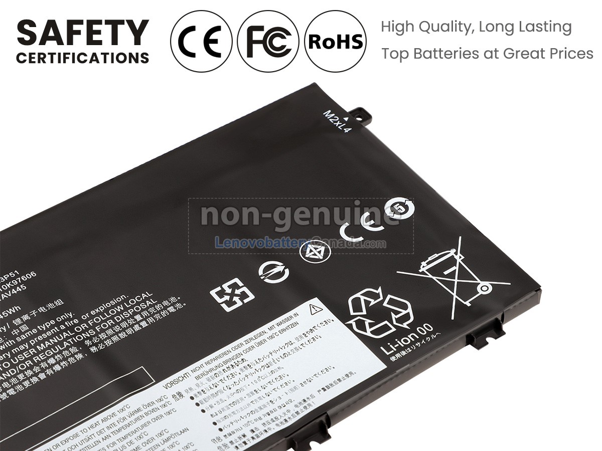 Replacement battery for Lenovo SB10K97609