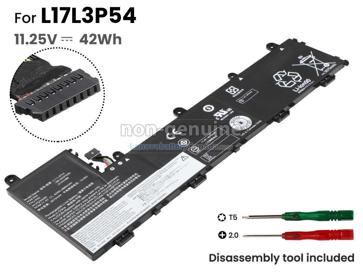 Replacement battery for Lenovo L17M3P56