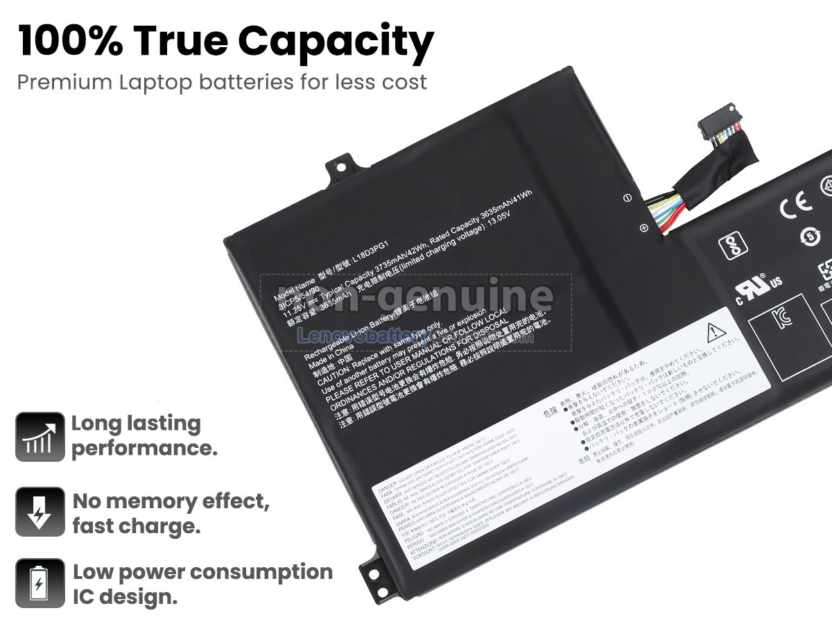 Replacement battery for Lenovo Chromebook S340-14-81TB000HGE