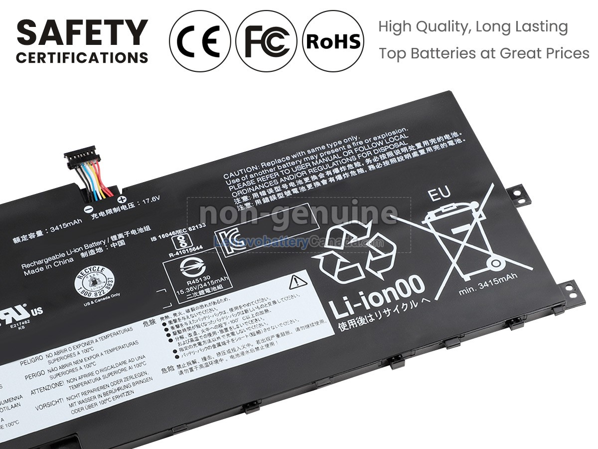 Replacement battery for Lenovo ThinkPad X1 YOGA 3RD GEN