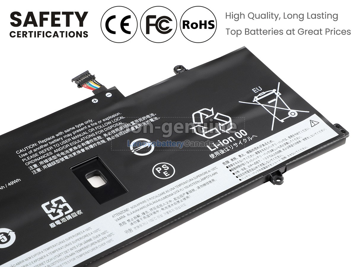 Replacement battery for Lenovo ThinkPad X1 YOGA 4TH GEN
