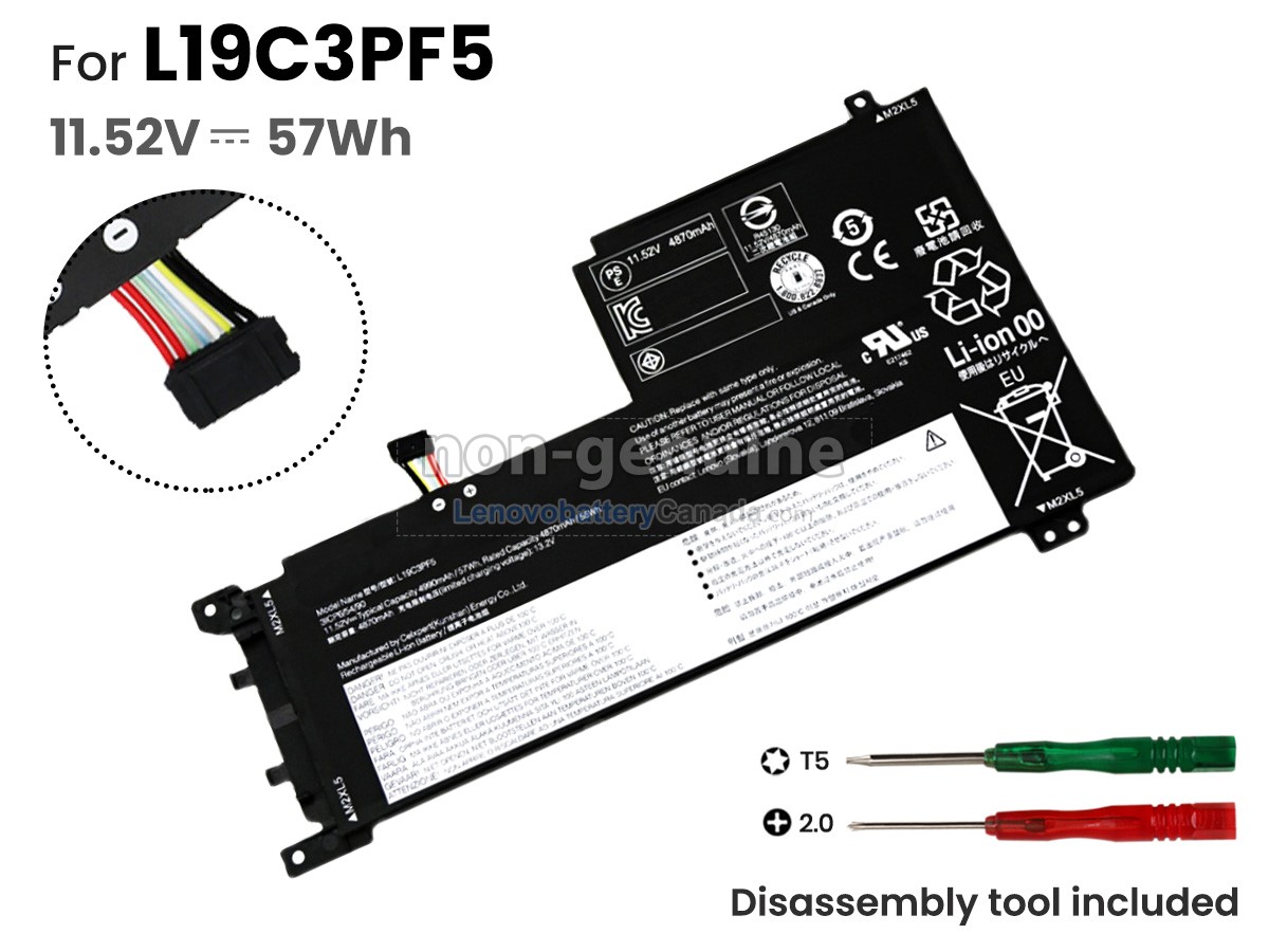 Replacement battery for Lenovo IdeaPad 5-15ALC05-82LN