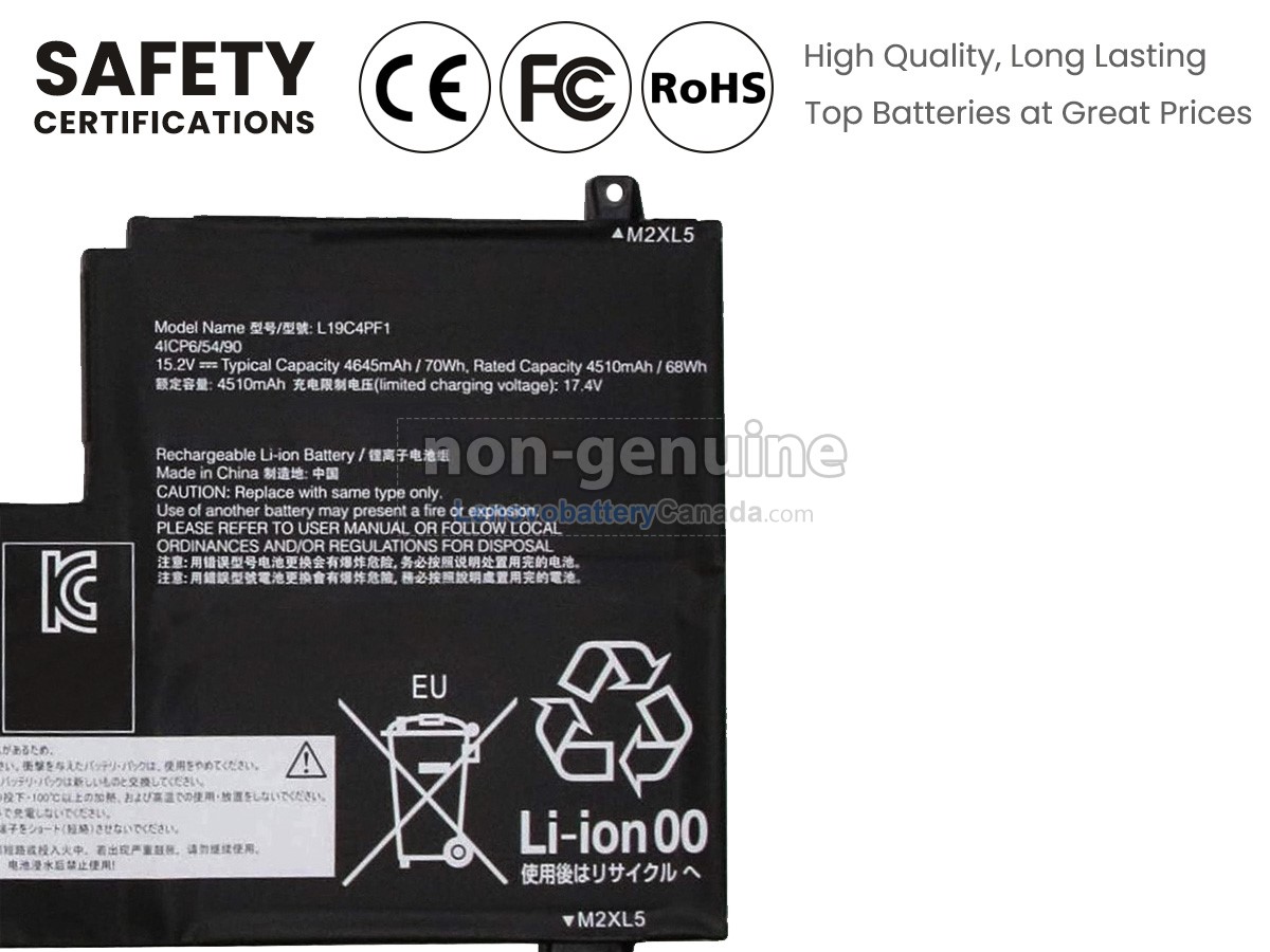 Replacement battery for Lenovo IdeaPad 5-15ALC05-82LN