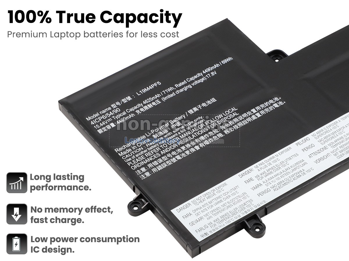 Replacement battery for Lenovo YOGA SLIM 7-15IIL05-82AA0017GE