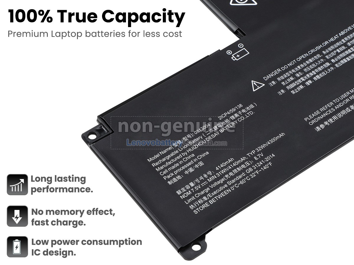 Replacement battery for Lenovo IdeaPad 110S-11IBR
