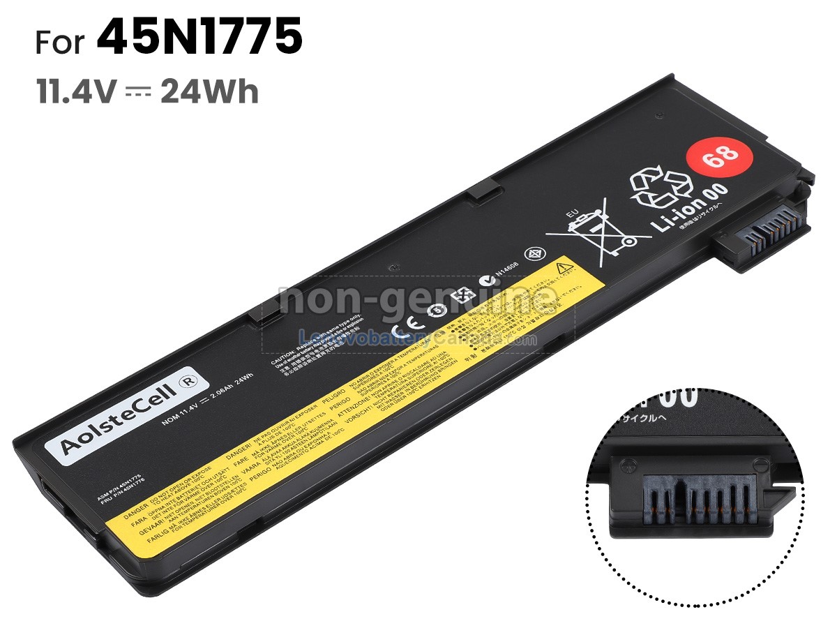 Replacement battery for Lenovo 45N1136